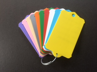 Sleutellabel MkI - Blanco Met Ring