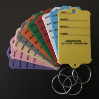 Sleutellabel MkI - met stalen ring